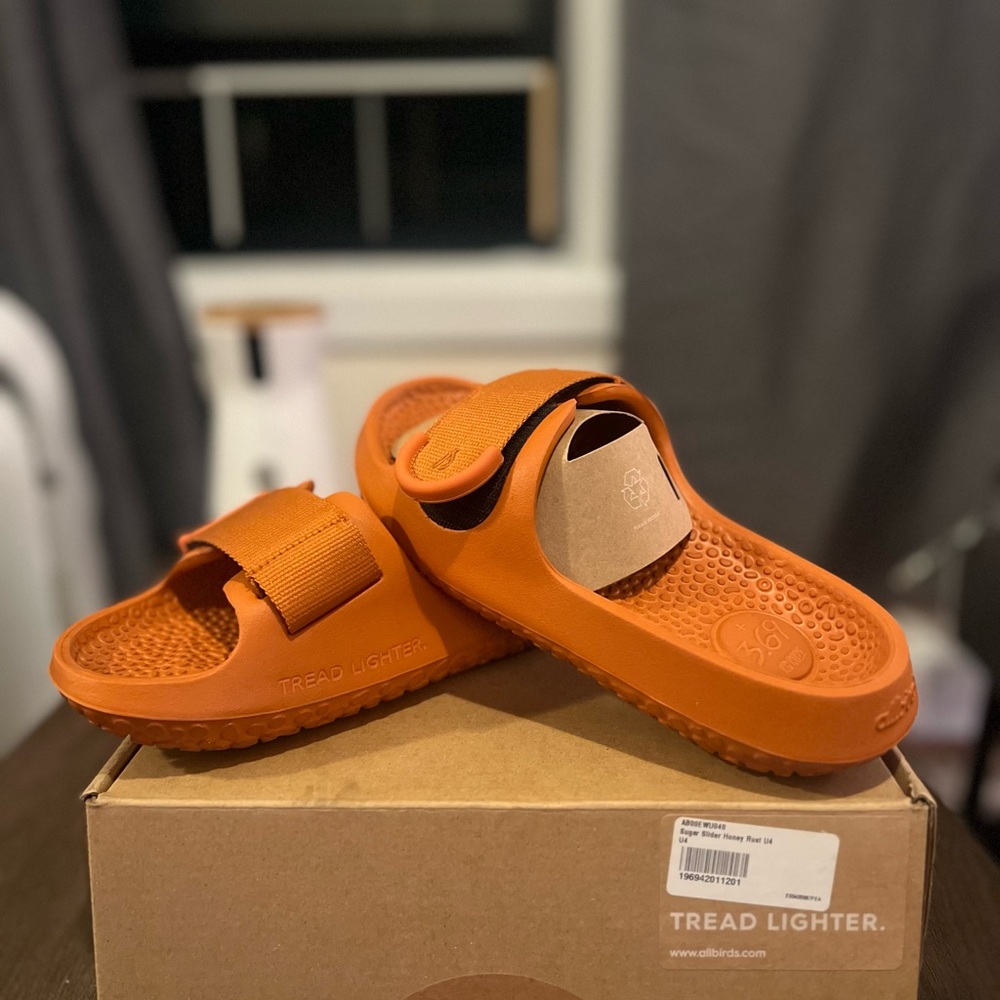 Allbirds Sugar Slider Honey Rust Sandals